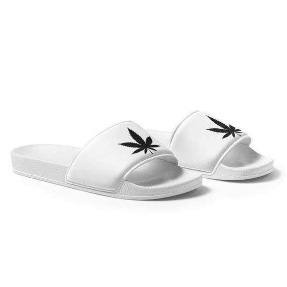 Cannabis Slide Sandals (Customizable) - Picture 6 of 10